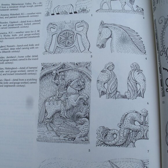 Folk Art Woodcarving 823 Detailed Patterns Book Bridgewater - Picture 16 of 16